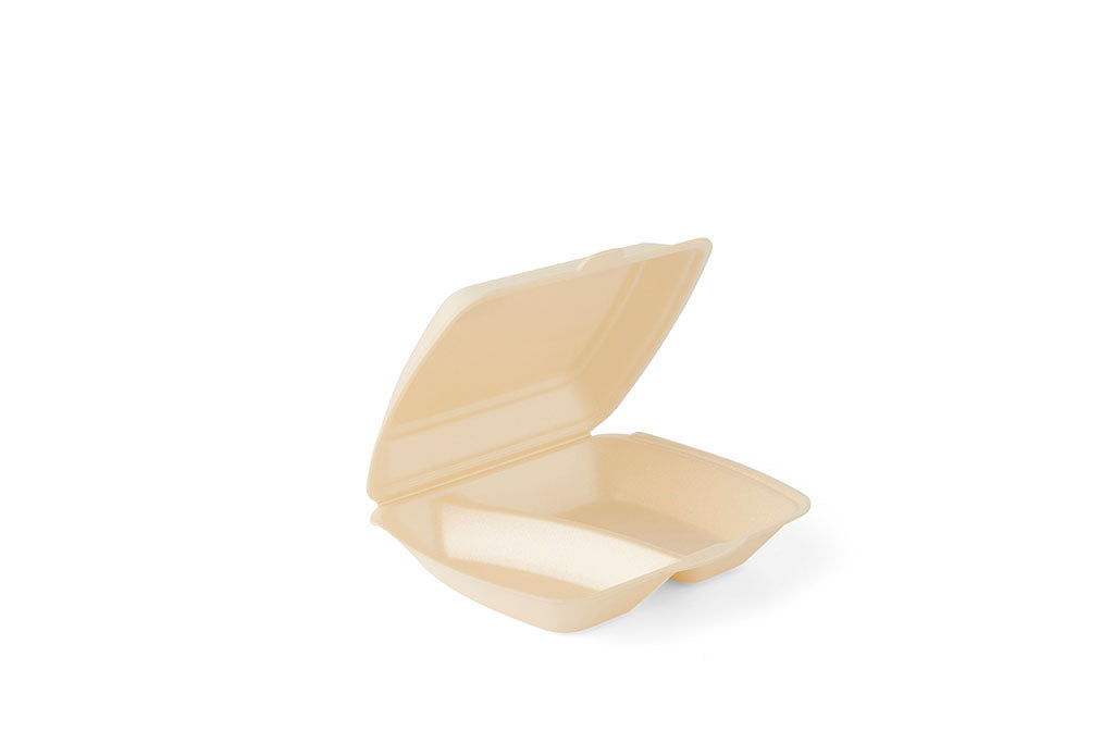Menü-Box, IP 4, unlaminiert, 2-geteilt, champagner, 24,5 x 21 x 7,2 cm